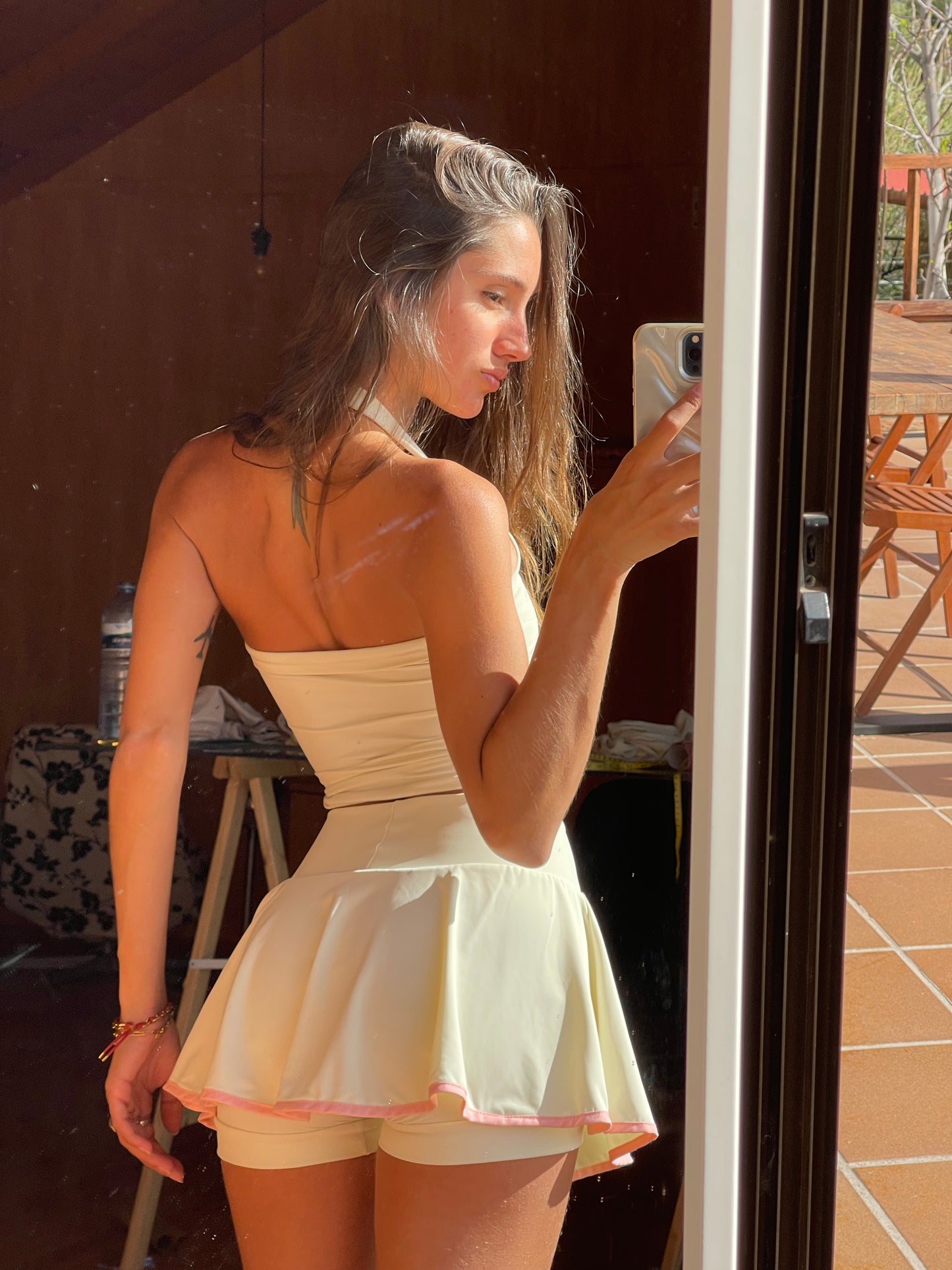 Padel Skirt - Vanilla