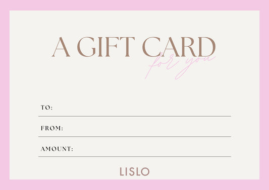E-Tarjeta de regalo Lislo <3 (VIRTUAL)
