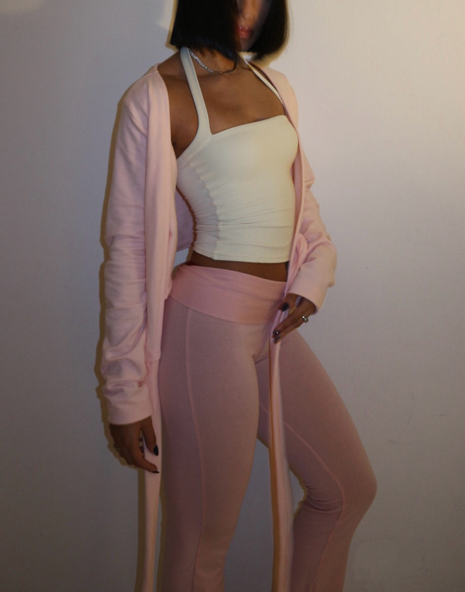 Cozy Ballet Wrap Top - Cotton Candy