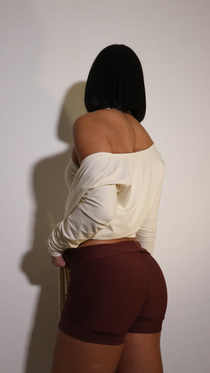 Ballet Wrap Blouse - Butter