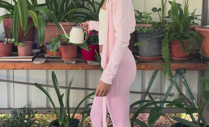 Cozy Ballet Wrap Top - Cotton Candy